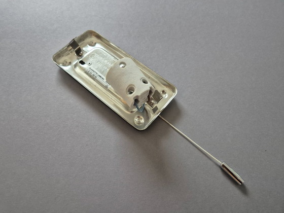 Image 1 of Glashütte Limburg wandarmatuur van ijsglas met trekschakelaar, vintage lamp uit 1960