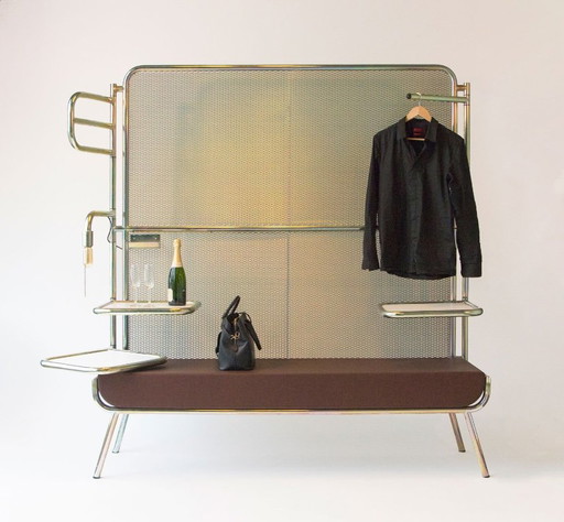 Sofá/Separador de ambientes – modulaire banken, Metal, Textile