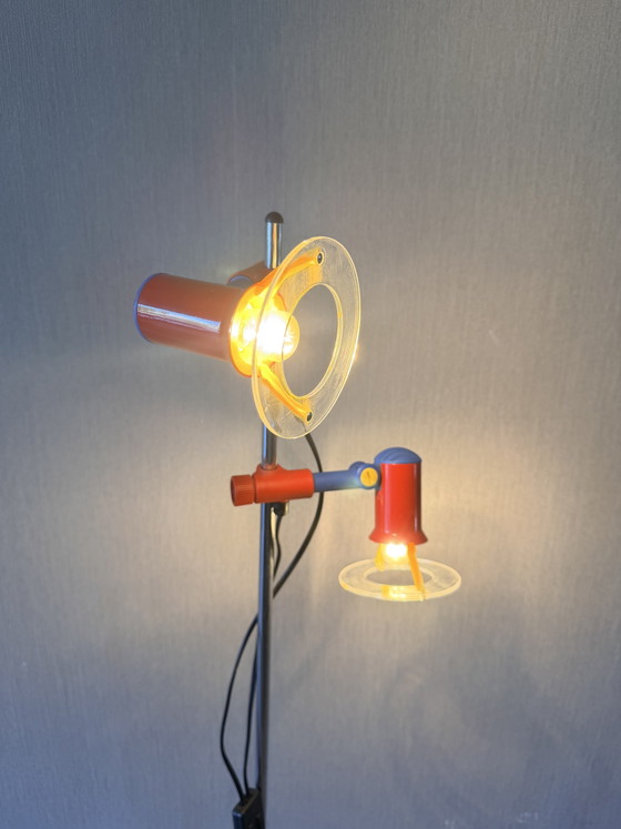 Vintage MIWI / Brilliant Leuchten Floor light – 80s – Memphis Design – Metal, Plastic (photo 2 of 9)