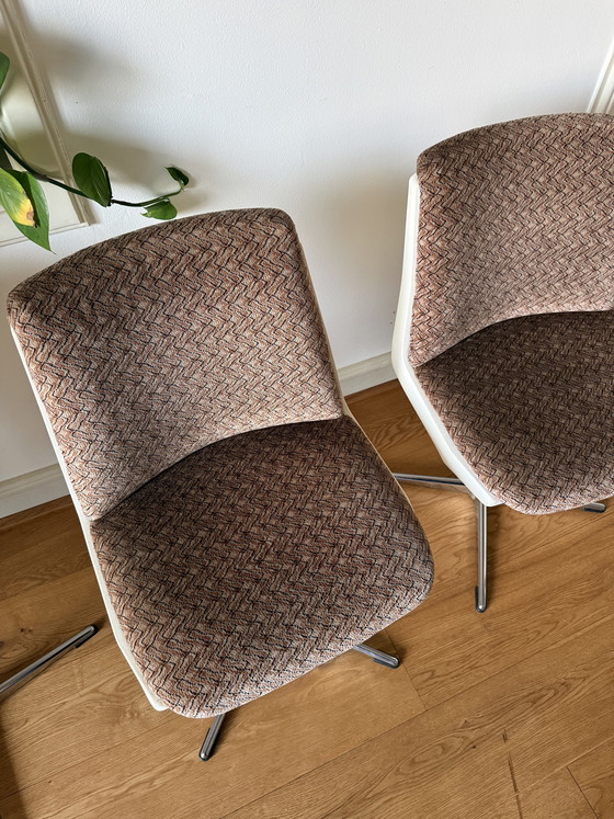 Image 1 of Vintage chrome swivel chairs