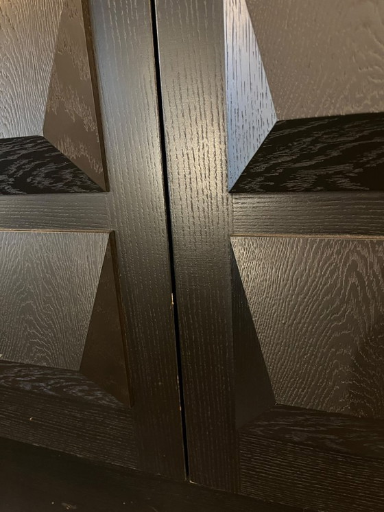 Image 1 of Credenza brutalista nera