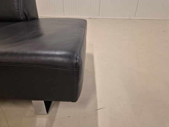 Image 1 of Montel Romero - Hoekbank - Zwart - Leer - Design - Sale