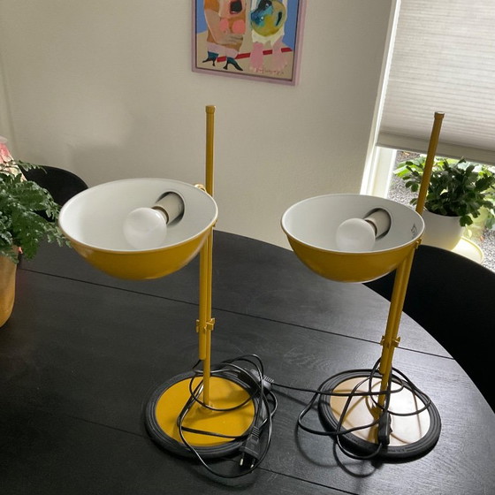 2 beautiful Funiculi Table lamps/desk lamps by Marset – polished steel, Metal (photo 3 of 6)