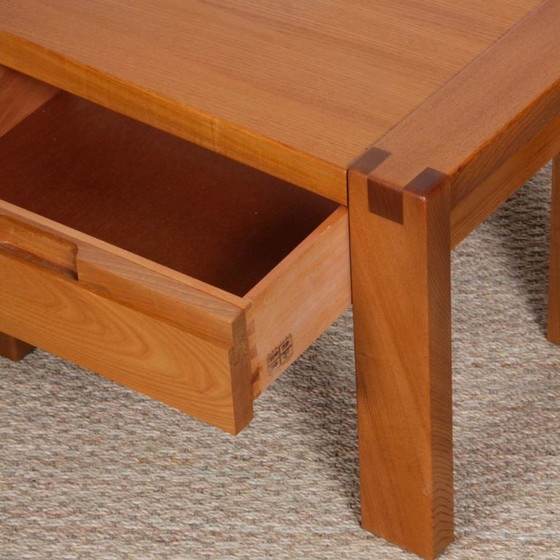 Image 1 of Coppia di comodini in olmo massello prodotti da Monopoly, 1980