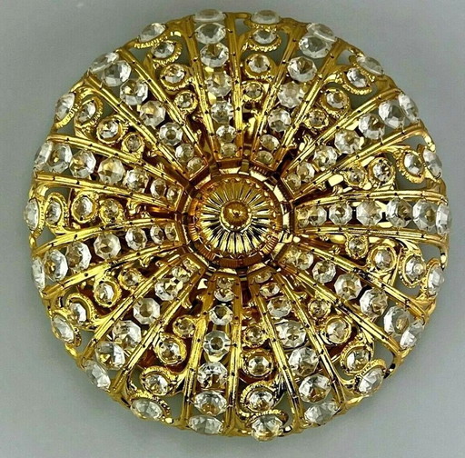 60s 70s lamp Peris Andreu S.A. Riper Plafoniere ceiling lamp Brass glass