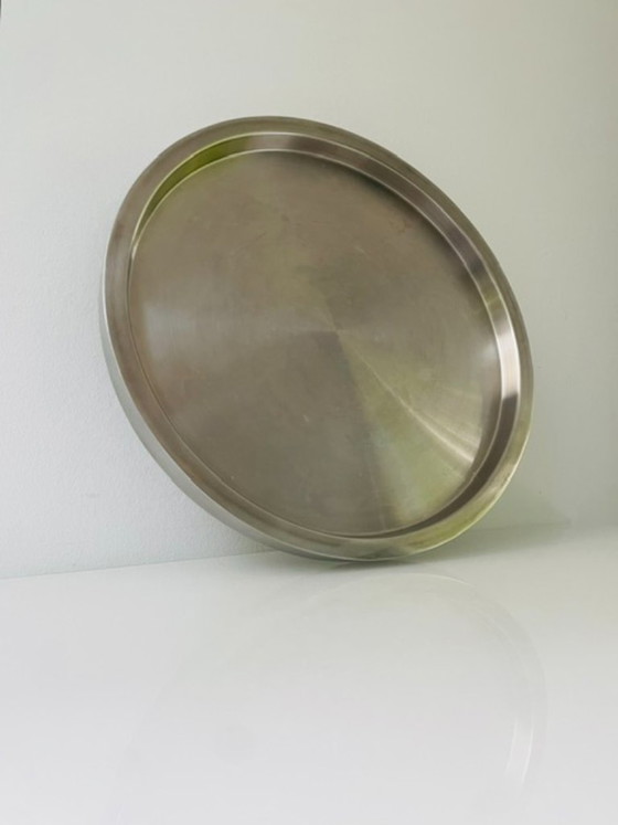 Image 1 of Bandeja/plato de servir de diseño de acero inoxidable