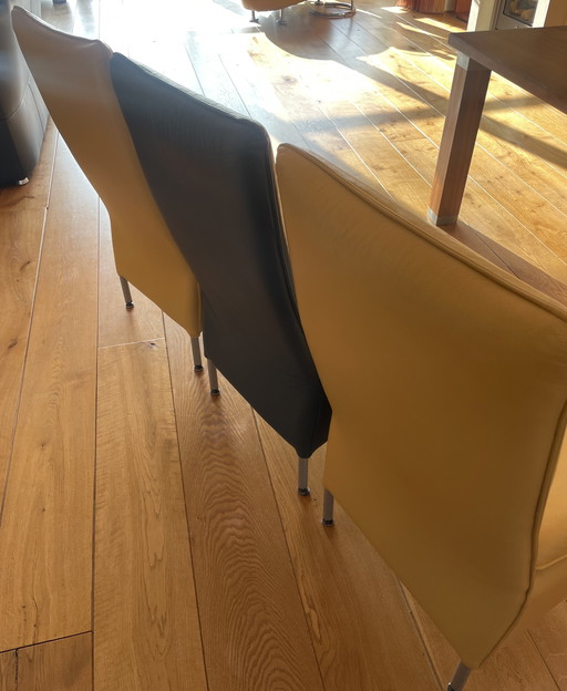 Chaises de salle à manger en cuir