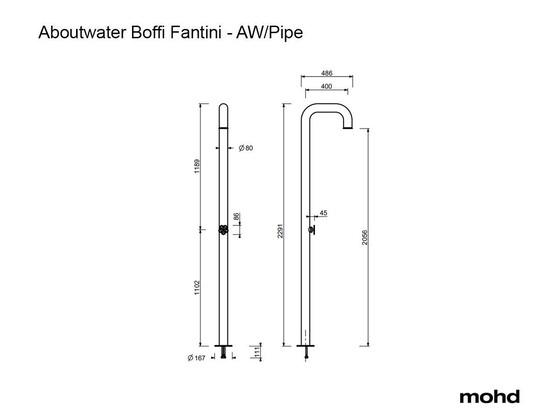 Image 1 of Colonne de douche design Fantini AW/PIPE