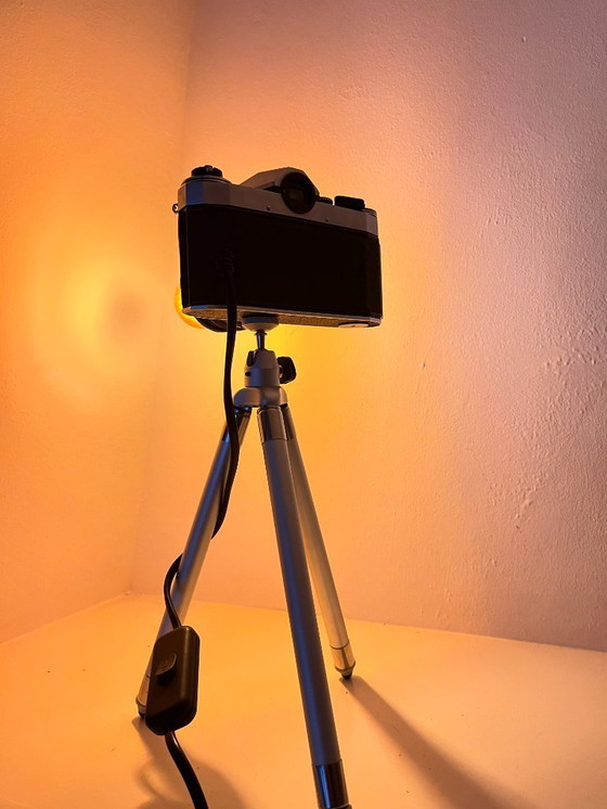 Image 1 of Lampe appareil photo Praktica vintage en métal