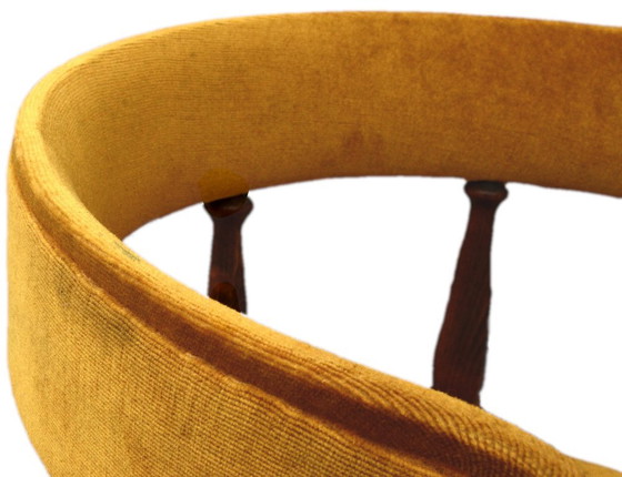 Poltrona gondola color senape in stile Helmut, 46x70 cm, Retro – Poltrone, Velvet, Wood (photo 4 of 6)