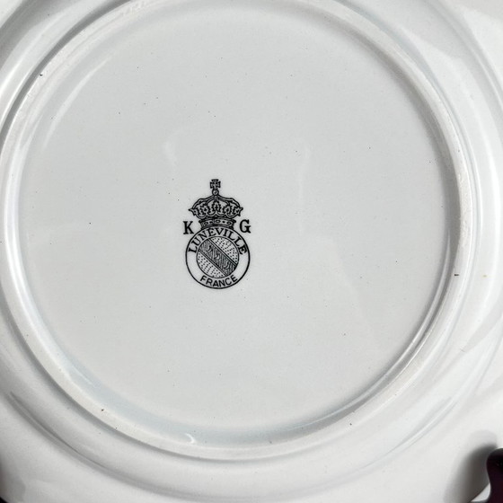 Image 1 of Yvonne - Set di 12 piatti da dessert Blue Flowers, KG Lunéville