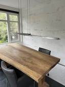 Sleek, extendable design lamp, perfect above a (long) dining table
