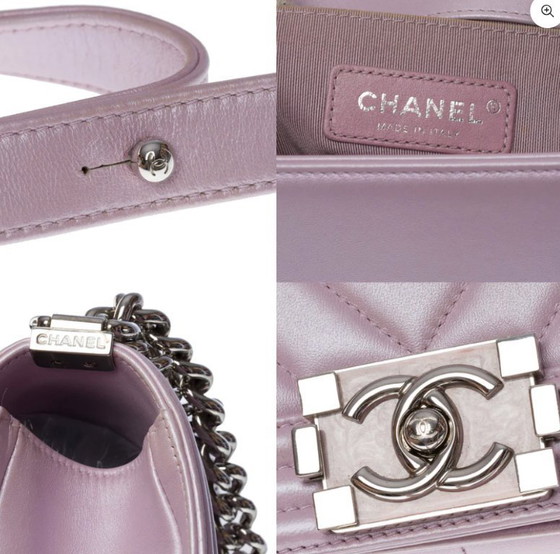 Image 1 of Borsa CHANEL Ragazzo in pelle viola - 101036
