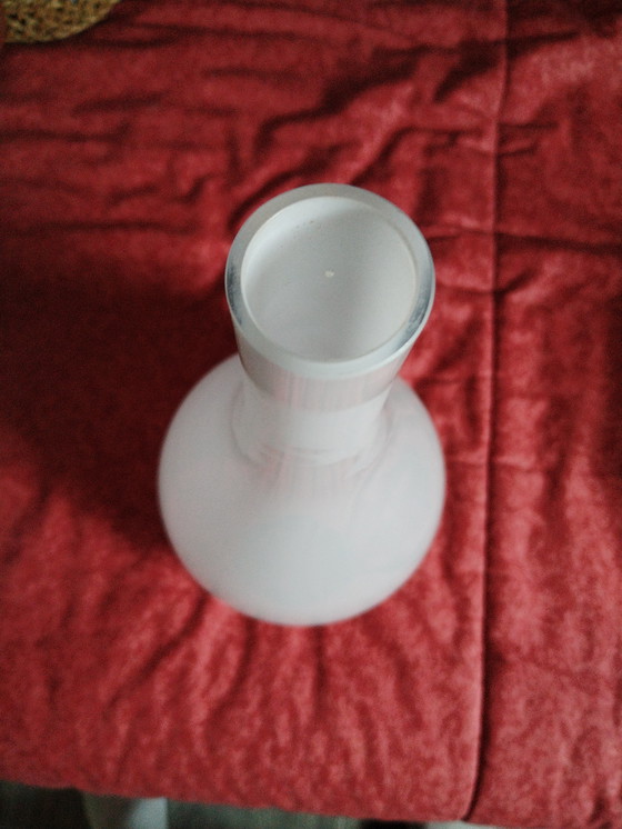 Image 1 of Beau vase vert blanc 