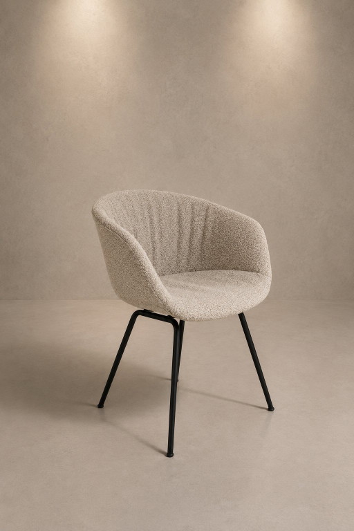 Hay - Chaise AAC27 Soft - Tissu Olavi 02 - Piètement noir