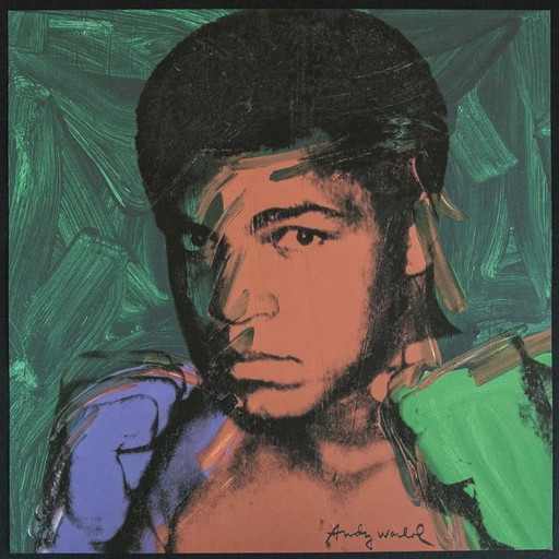 Litografía "Muhammad Ali" de Andy Warhol, Museo de Arte Carnegie de 1986