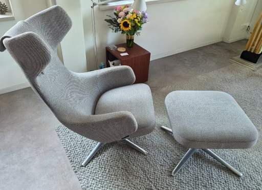 Vitra Grand Repos Sessel + Ottomane | Antonio Citterio | Salz und Pfeffer | 2022