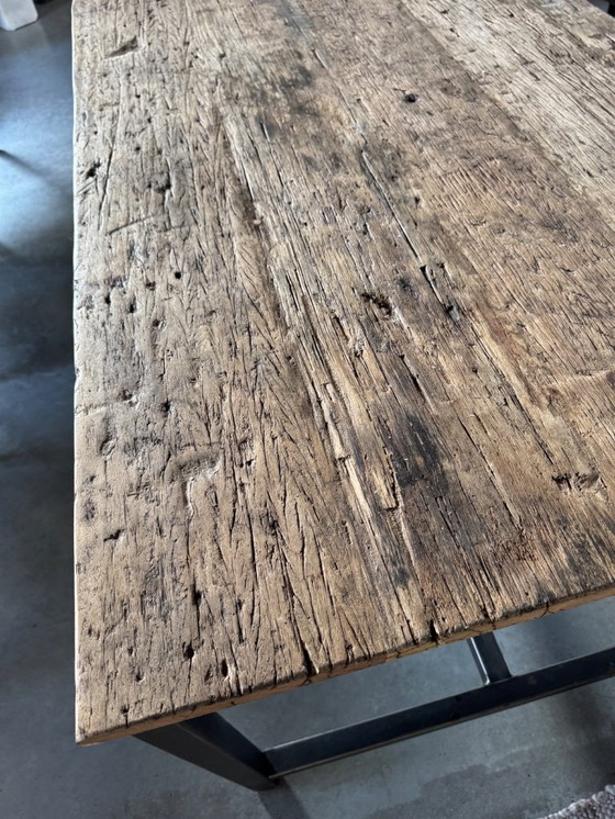 Image 1 of ¡Mesa grande robusta rústica hecha a mano de 320 cm!