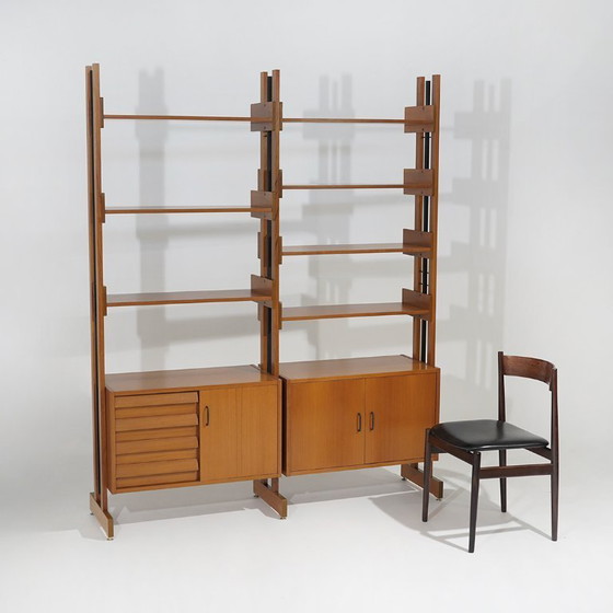 Modulares Bücherregal mit Ständern, 1960er Jahre – Bücherregale, Brass (photo 15 of 15)