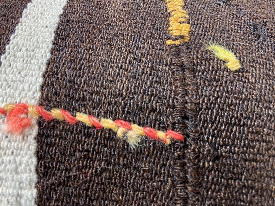 Image 1 of Housse de coussin unique en kilim et tapis – 120 x 40 cm