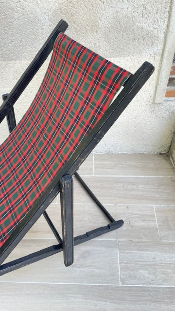 Vintage Canvas Folding Sun Lounger – Sunbed (photo 16 of 35)