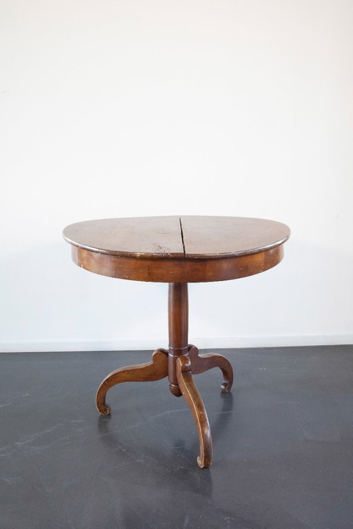 Ronde antieke gueridon / bijzettafel