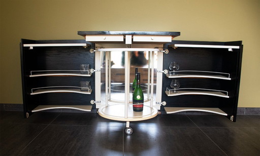 Barmeubel / Mobile bar Kunstwerkstede De Coene, anni '70