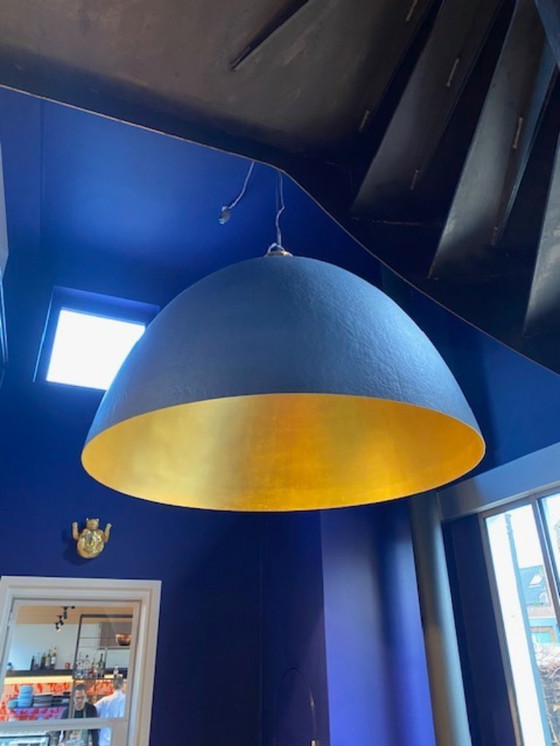 Image 1 of Ingo Maurer XXL Kuppel-Pendelleuchte 1999 Design Ingo Maurer