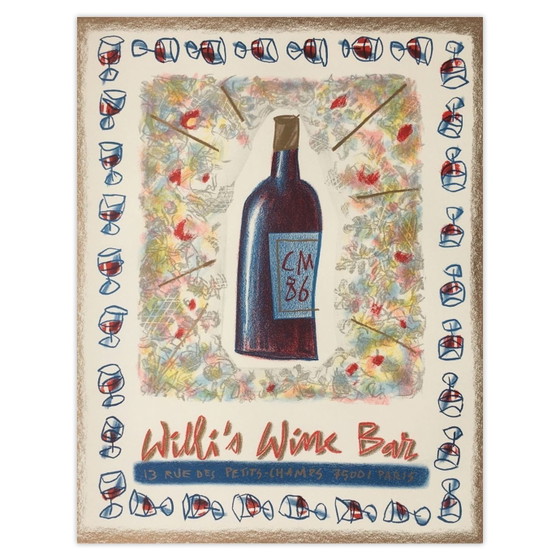 Plakat für Willis Weinbar 1986 – Millet Cathy – Posters, Paper (photo 5 of 5)