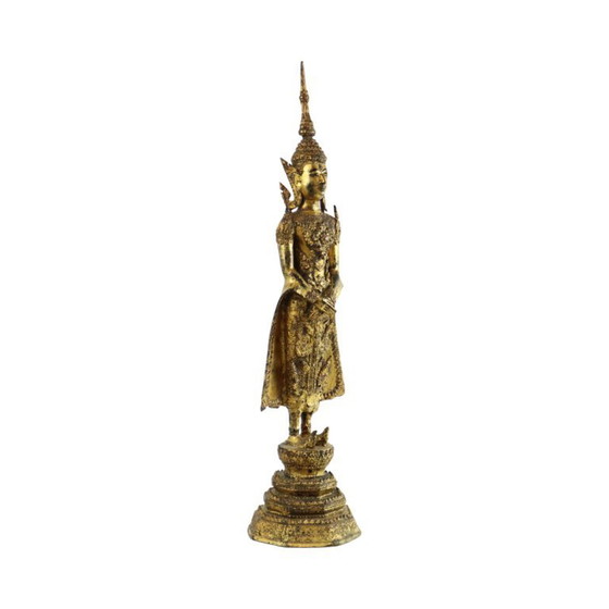 Image 1 of Grand Bouddha debout en bronze