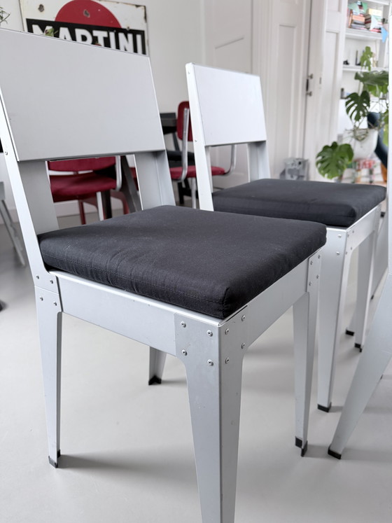 Image 1 of 4 sedie in alluminio Piet Hein Eek Lensvelt