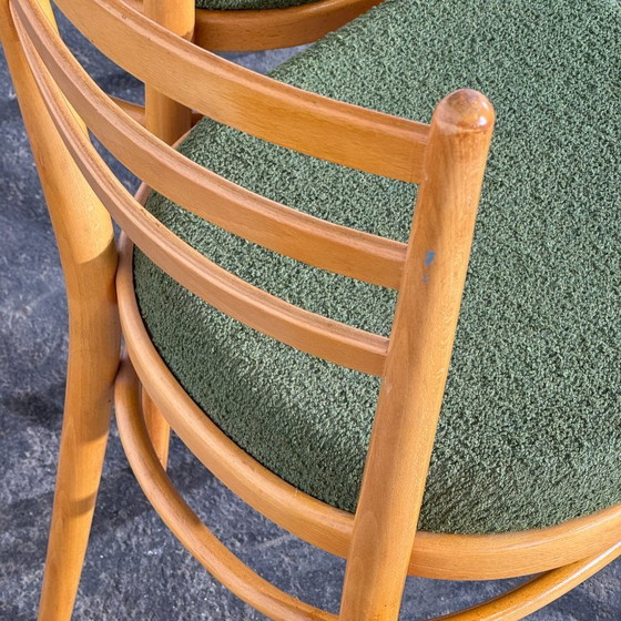 Set of 4 Czechoslovak Dining Chairs, Attributed to Interier Praha, 1960s – Textile (photo 10 of 14)