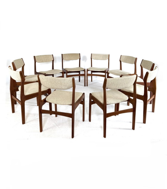 Image 1 of 10x vintage dining chair, Erik Buch '60