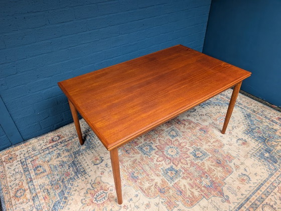 Image 1 of Vintage Verlengbare Eettafel, Deens Design, Jaren 60