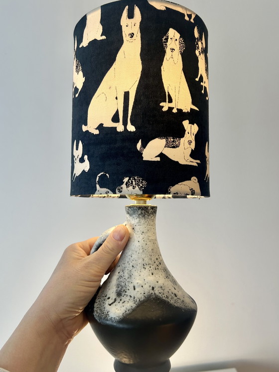 Image 1 of Lampe design rare en faïence d'Allemagne de l'Ouest, fabriquée par Bay Keramik - sans fil, adaptée à une utilisation extérieure