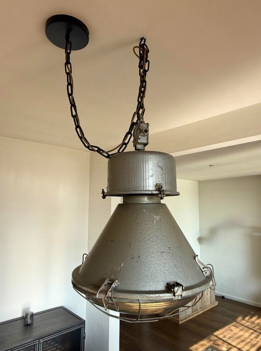 Industrial factory lamp from Poland - 1970s