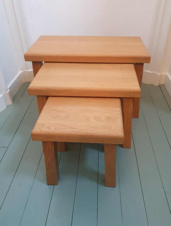 Image 1 of Mimi set di tre tavolini laterali vintage (presumibilmente danesi)