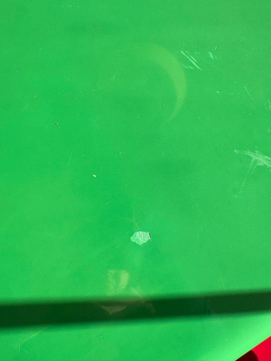 Image 1 of Eetset Stadio 120 van Vico Magistretti voor Artemide – Tafel + 6 stoelen (felgroen)