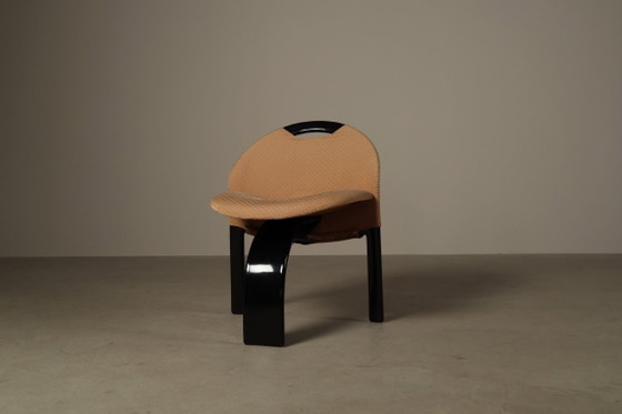 Ensemble de huit chaises de salle à manger « Voile » de Giovanni Offredi pour Saporiti Italia, 1973 – Plastic (photo 2 of 15)