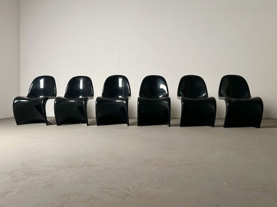 Six chaises de Verner Panton pour Fehlbaum 1975 – Herman Miller, Chaises de salle à manger, Plastic (photo 3 of 9)