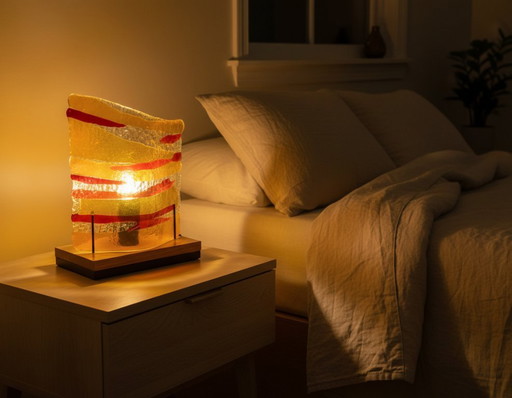 GlassTower | Handgefertigte, kunstvolle Glas-Tischleuchte