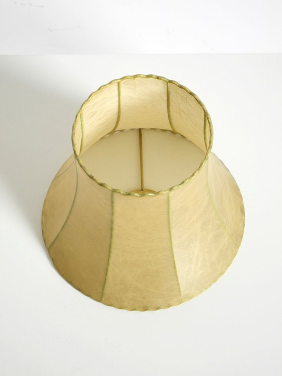 Beautiful 1960s Orange Ceramic Table Lamp With Cocoon Shade | Made in Italy (photo 15 of 20)