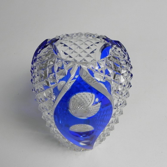 Image 1 of VSL Val Saint Lambert vase by Xavier Crespo, signed number 136-180