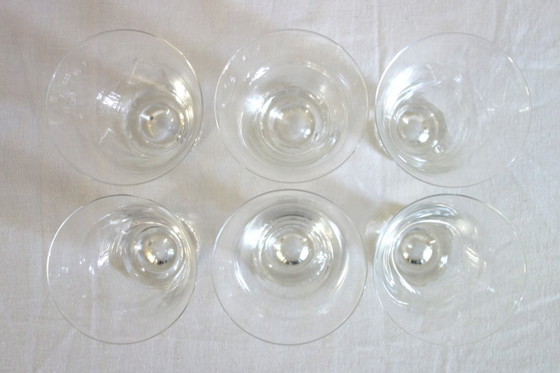 Image 1 of 6 Daum wijnglazen model Kim midden 20e eeuw