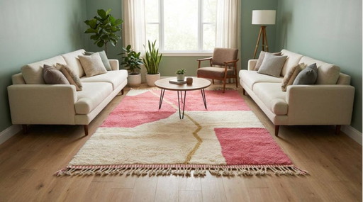 Tappeto marocchina in lana naturale 250x200 cm