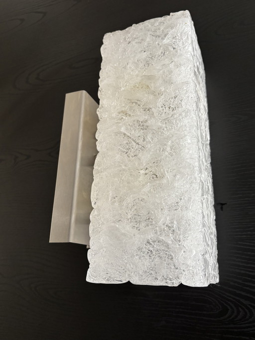 Vintage “ice” wall lamp exclusive design 30 cm