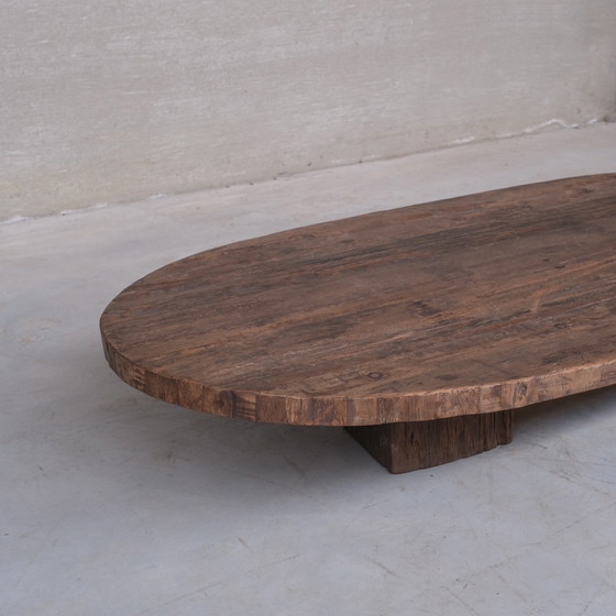 Image 1 of XXL Oval Primitive Low Coffee Table
