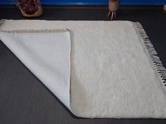 Image 1 of Tapis berbère blanche traditionnelle 200x300 cm