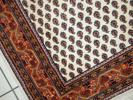 Image 1 of Tappeto indiano vintage fatto a mano in stile Seraband, 122 cm x 175 cm, anni '80 - 1C519