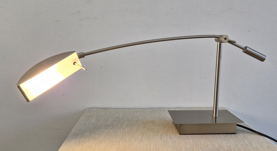 Image 1 of Table/Desk Lamp Geos by Lucide Belgium - Matte Chrome